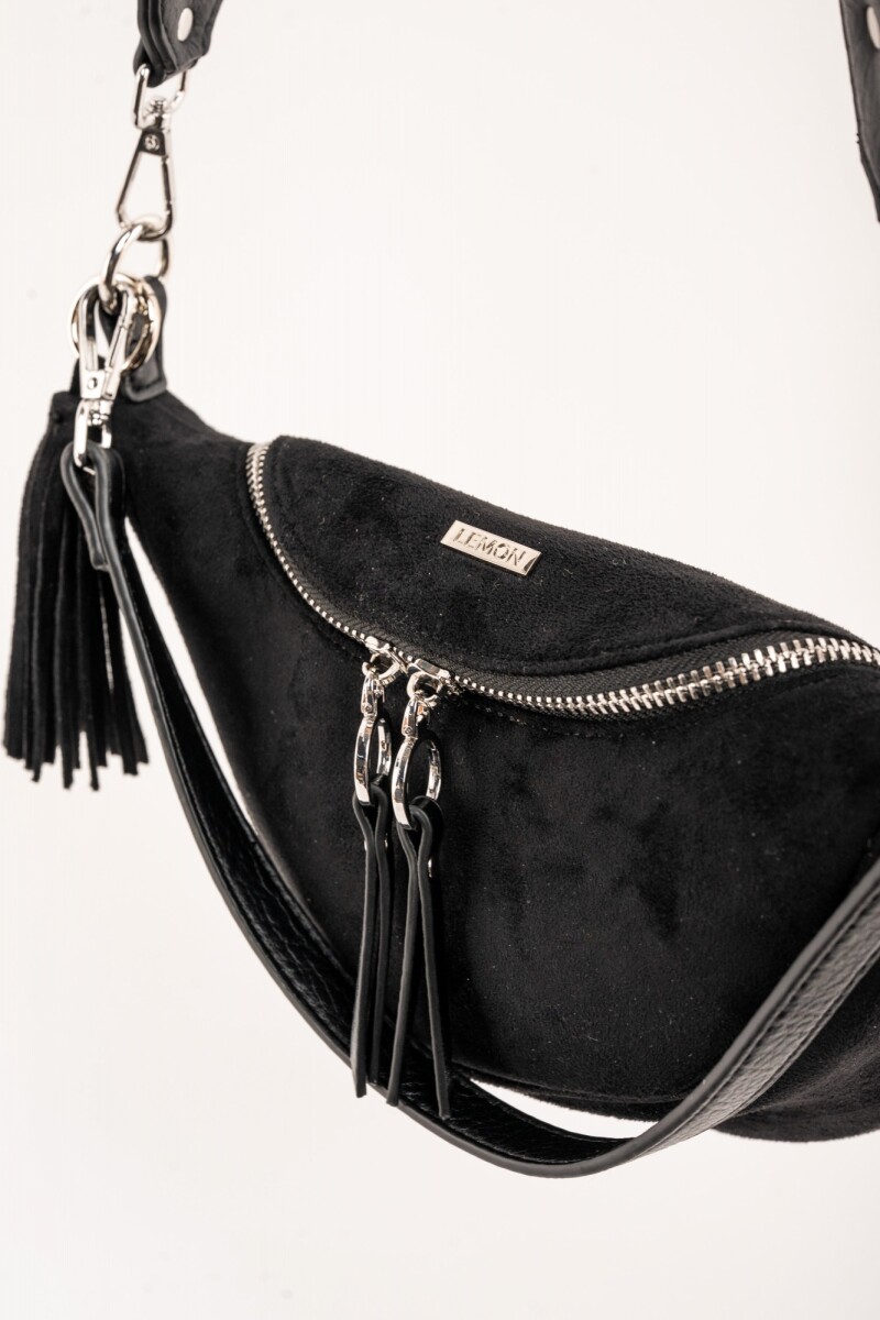 Cartera Gamuza Vegana Negro