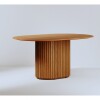 Mesa de Comedor Oval 1.6 - Liz Marrón