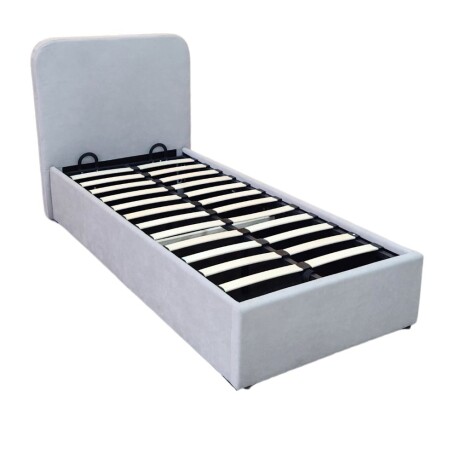 Sommier baul 1 plaza HAMPTONS Hybrid Ruthenium con respaldo Sommier baul 1 plaza HAMPTONS Hybrid Ruthenium con respaldo