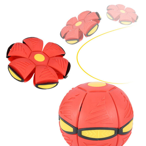 Pelota Magica Plegable Juguete Boomerang Luz Led Juego Variante Color Rojo