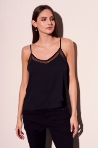 Blusa Lencera Negro