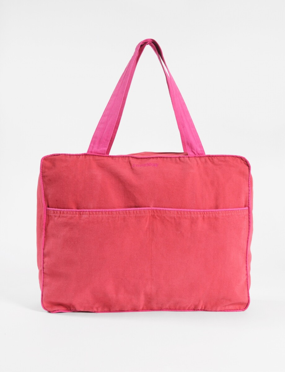 Bolso con vivos en contrastes - rojo 