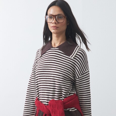 SWEATER <br /> TUMBES Marrón oscuro