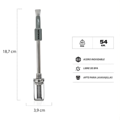 Bombilla Stanley con control de flujo Verde
