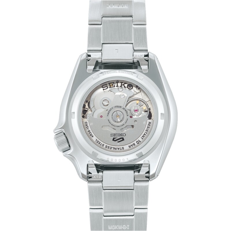 Reloj automático Seiko 5 Sports SRPK67K1 para hombre con correa de acero Negro