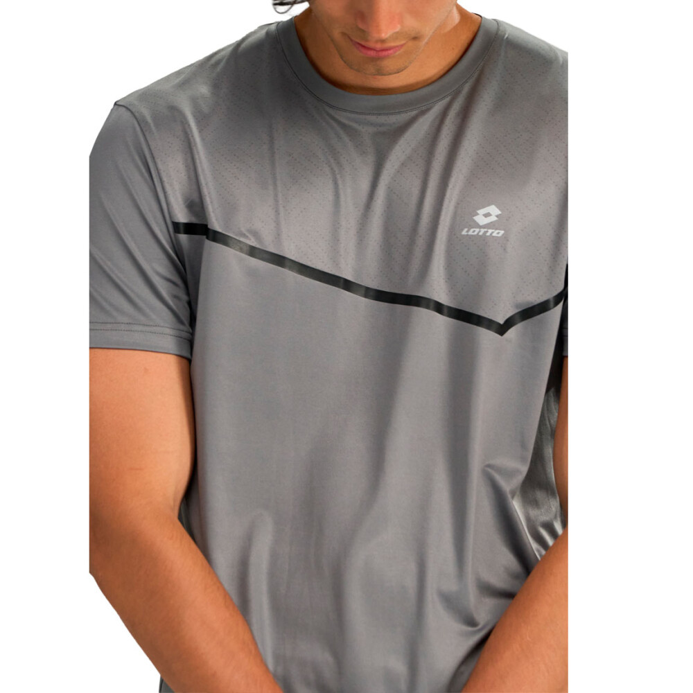 Lotto Remera Manga Corta de Hombre DAMIANO - Gris Gris