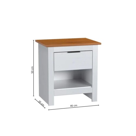 Mesa de luz Linea Boston Blanco