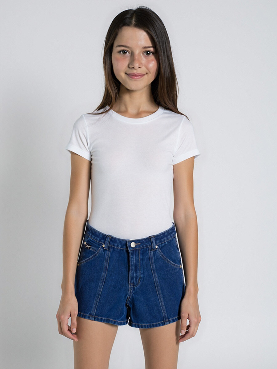 SHORT JEAN AIXA TEEN DIXIE - Azul Oxido 