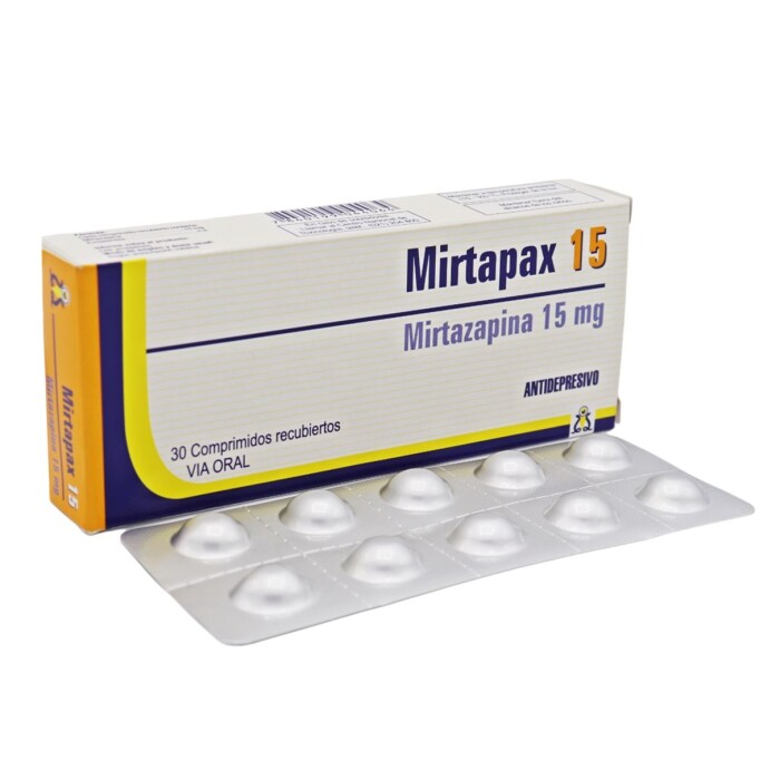 MIRTAPAX 15 MG. CJ X 30 COMPRIMIDOS única