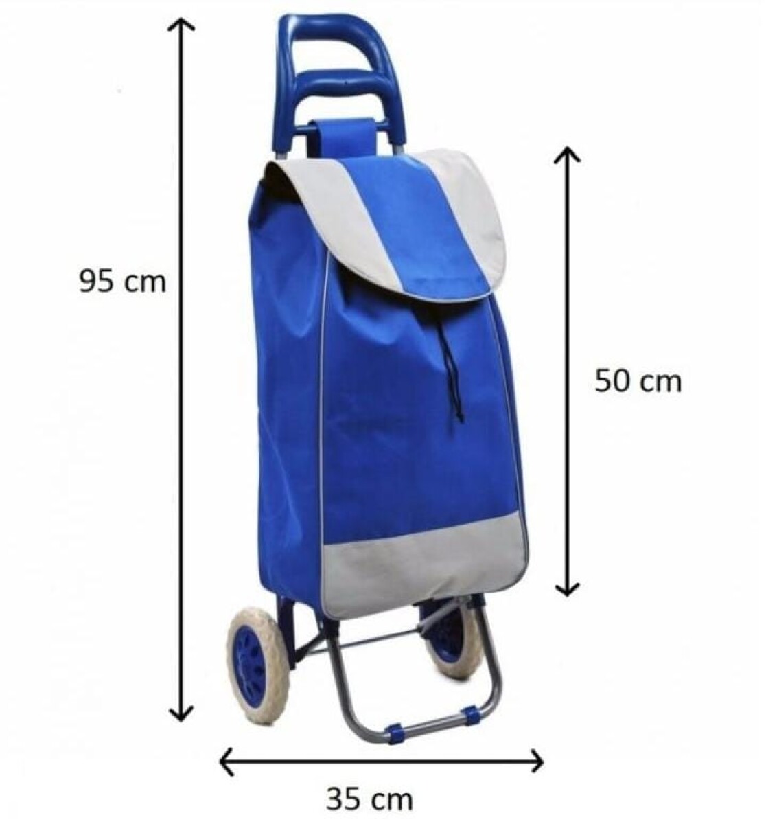 CARRITO PARA MANDADOS LISO VARIOS COLORES 