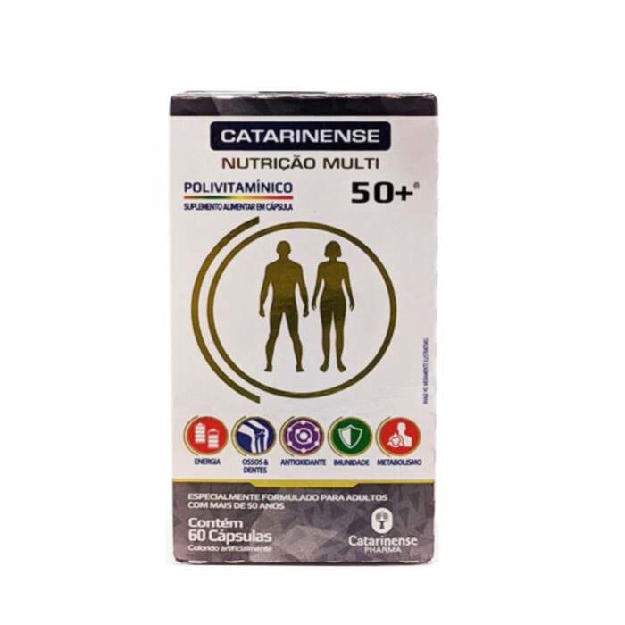 POLIVITAMINICO +50 CATARIN. CJ X 60 CAPS única