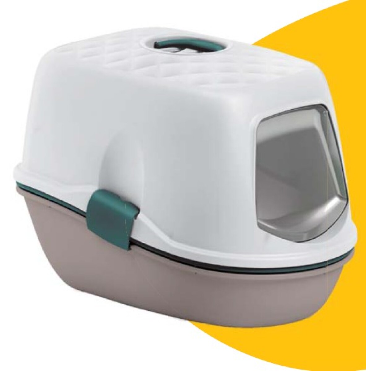 BANDEJA SANITARIA FURBA TOP CHIC MARRÓN CLARO-VERDE INGLES- BLANCO 