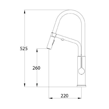 GRIFERIA DE MESADA COCINA MONOCOMANDO OSMOSIS 3 VIAS NEGRO MATE 000