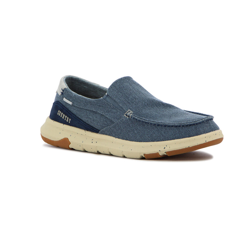 Country Zapato Casual De Hombre Con Elastico - Marino Marino