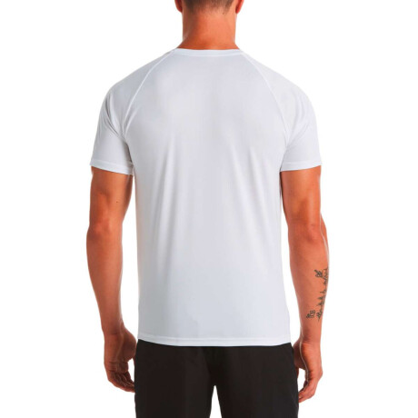 Remera Para Piscina Manga Corta Hydroguard de Hombre Blanco