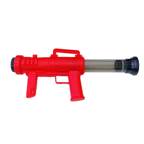 Pistola Lanzadora + 10 Pelotas Juguete + Vasos Rojo