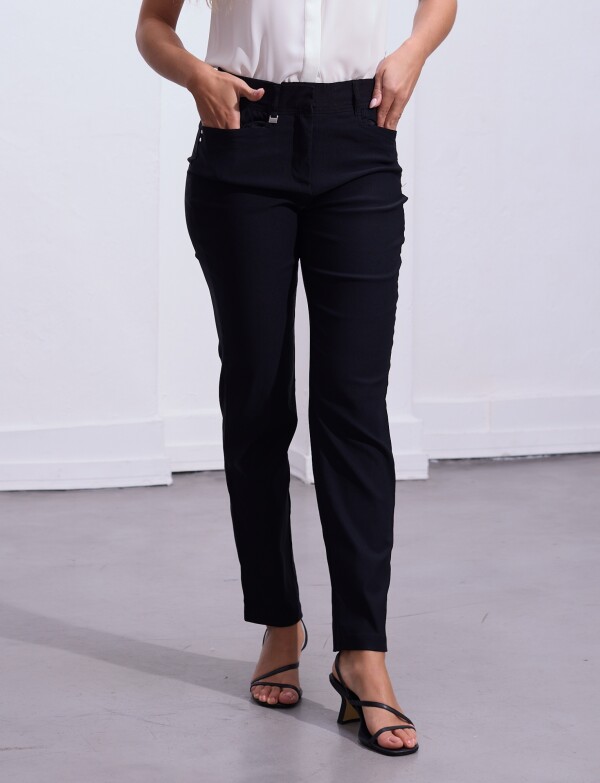 Pantalon Slim NEGRO