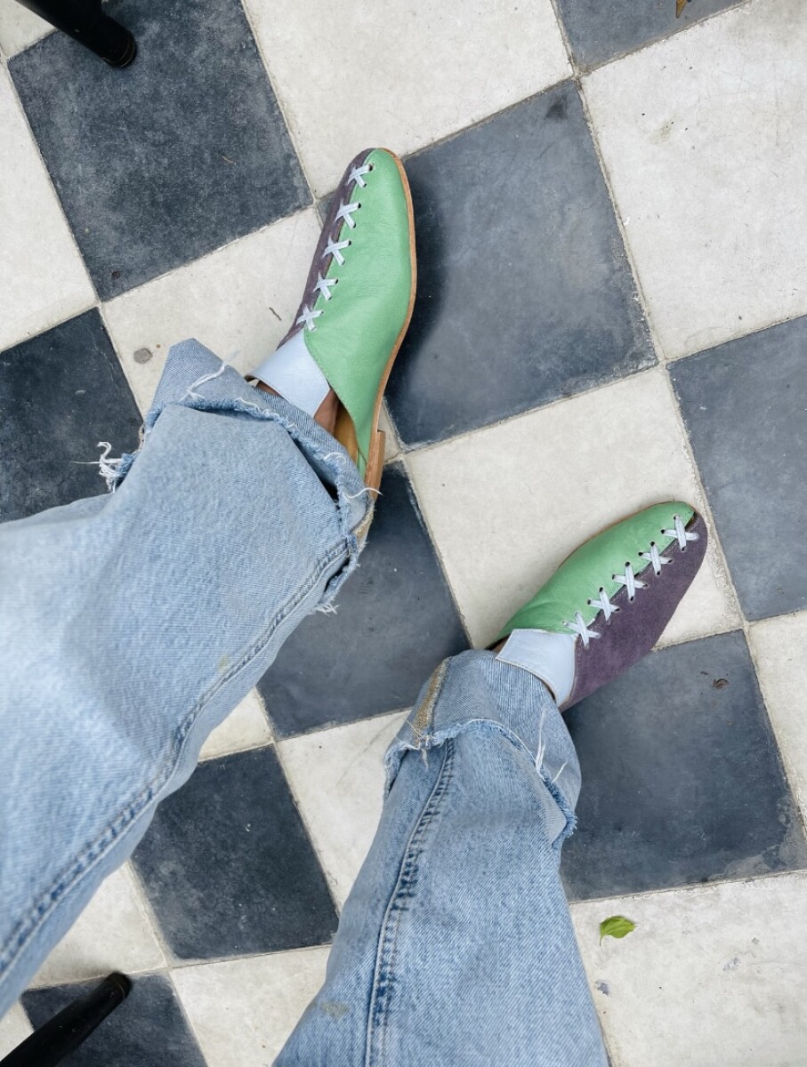 Suela Shoes - Verde Y Violeta 