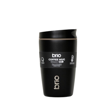 Vaso Térmico brio Café Jarra Mug 350ml Acero Inoxidable Negro