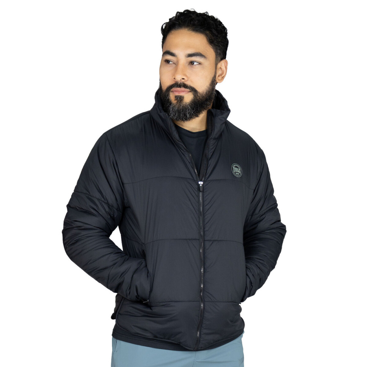PUFFER JACKET NYL/POLY MEN EVERLAST ICE BK M6 - NEGRO 