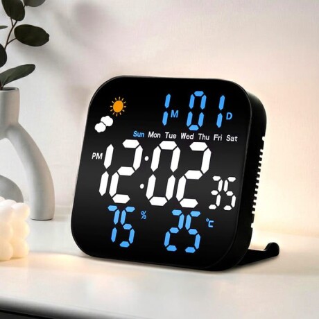 Reloj Digital de Mesa con Alarma, Temperatura y Humedad Reloj Digital de Mesa con Alarma, Temperatura y Humedad