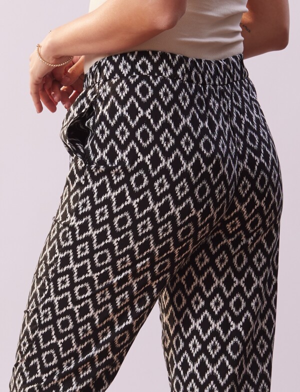 Pantalon Pull On NEGRO/CRUDO