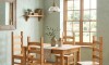 Juego de comedor Extensible 4 Sillas Mad Maciza 120 a 160 cm Natural