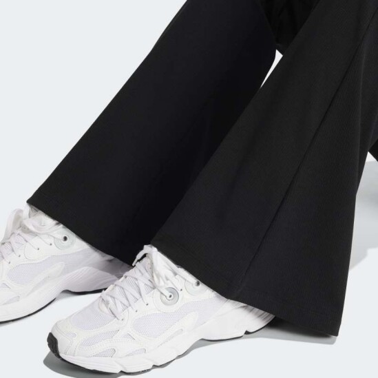 Calza Adidas Essentials Rib Flared Negro