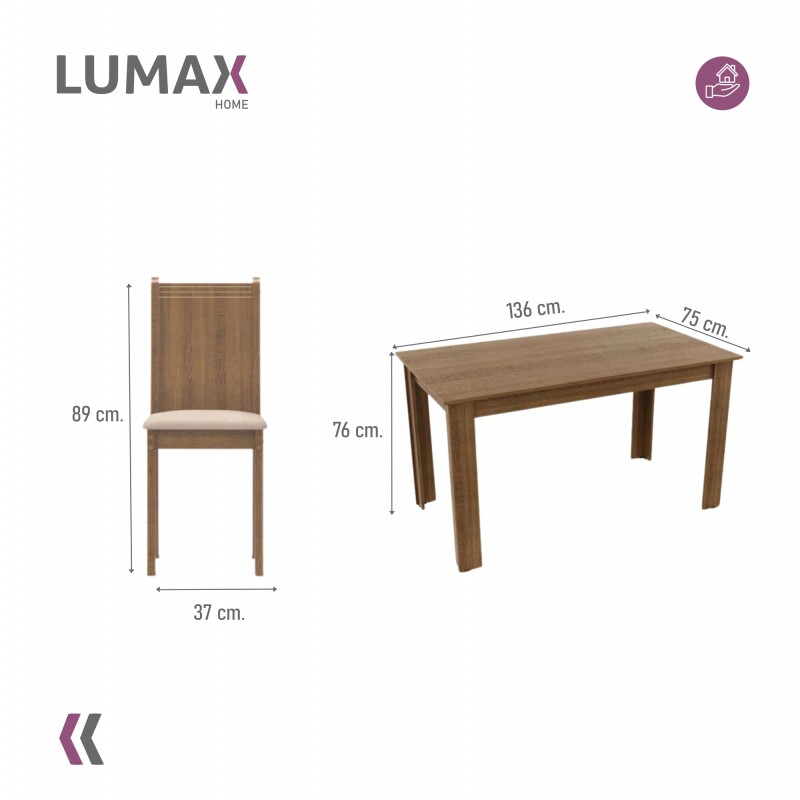 Juego de comedor Mesa de madera y 6 sillas rústicas Juego de comedor Mesa de madera y 6 sillas rústicas