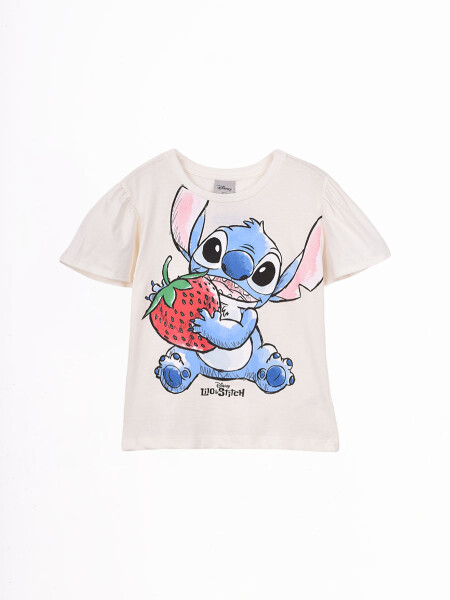 REMERA FRESA STITCH BLANCO