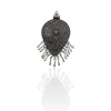 Dije hoja Hindu - Plata Tailandesa 925-Sin piedra-CP4585 Sinpiedra