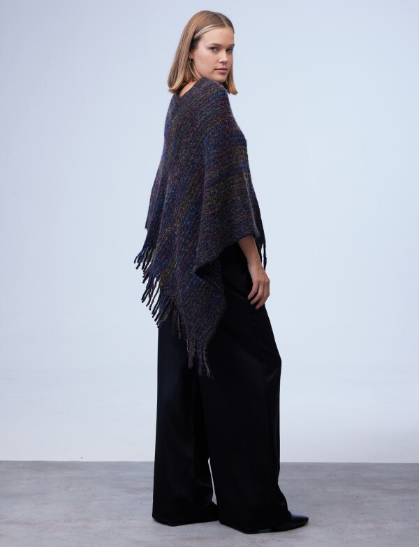 Poncho Brillo NEGRO/MULTI