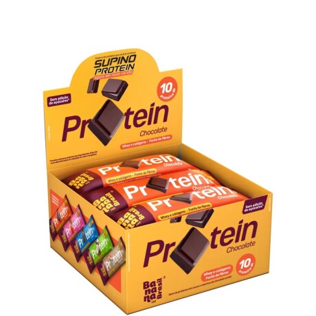 Protein Bar Chocolate Caja x12 Banana Brasil Supino Protein Bar Chocolate Caja x12 Banana Brasil Supino