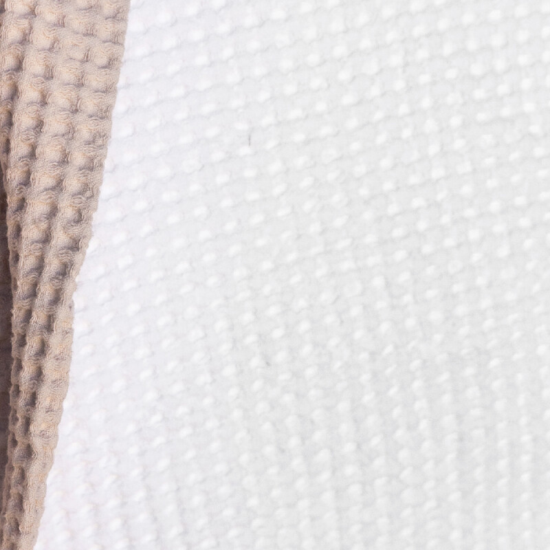 Manta tejida algodón 150x230cm blanco