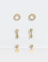 Aros Sets Con strass Set De Aros Con Strass - Dorado
