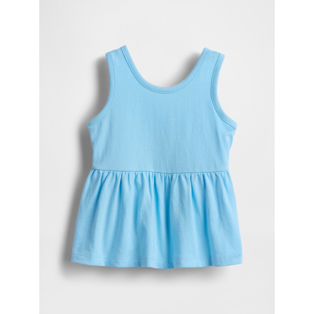 SL TIE BACK KNIT TOP - CHLORINE BLUE 