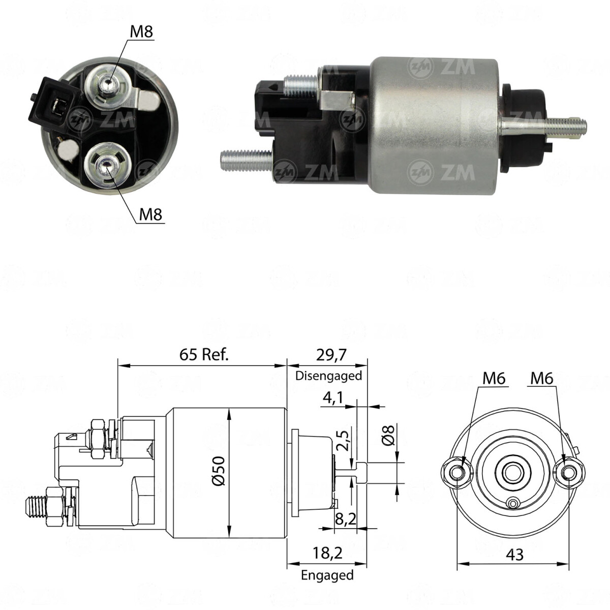 AUTOMATICO DE ARRANQUE BMW SERIE 1 2 3 4 5 6 X4 X5 2010- DENSO ZM 