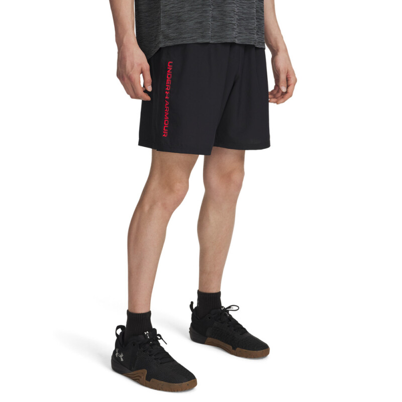 UA Tech Woven Wordmark Short-BLU BLK-007
