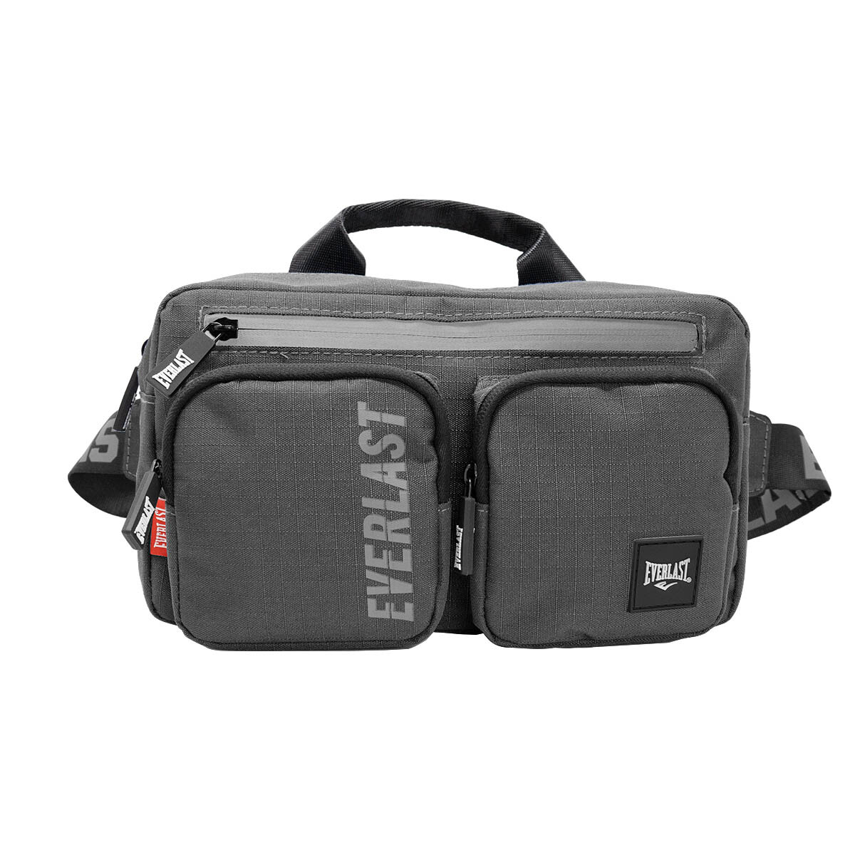 Bolso Riñonera Bandolera Everlast Varios Bolsillos - Gris 