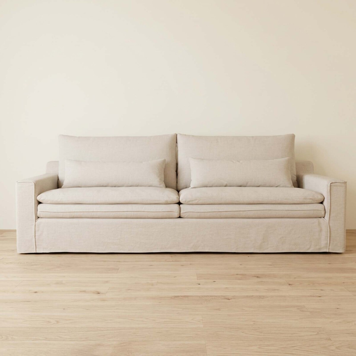 SOFÁ - 4 CUERPOS TELA NATURAL-BEIGE POSITANO BEIGE 