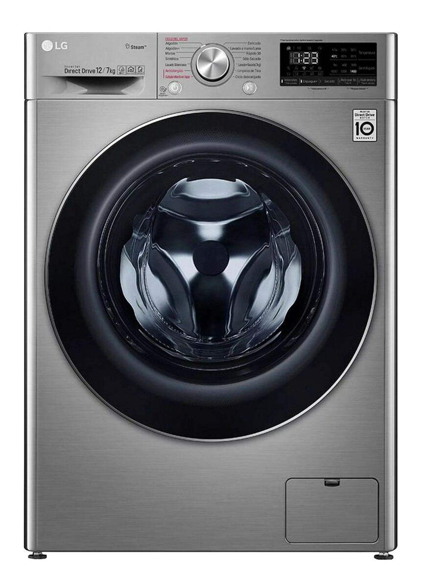 Lavasecarropas LG WD12VVC4S6C 12/7 kg Inox 