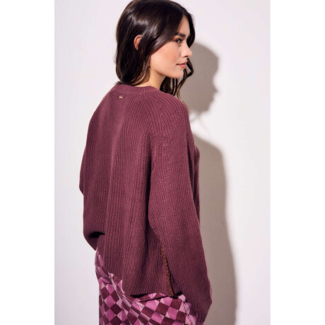 Sweater Borgoña