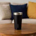 VASO TERMICO TRAMONTINA ACERO INOXIDABLE 420ML NEGRO