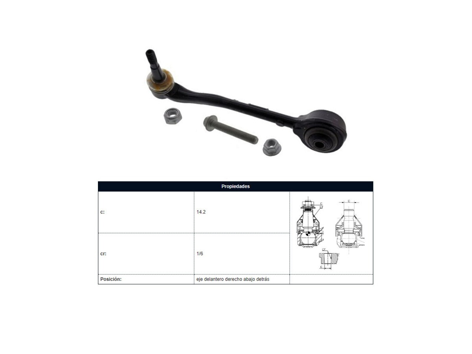 Brazo De Suspensión Del Tra BMW X5 D (E53)/X5I (E53) 99-05 Izq 