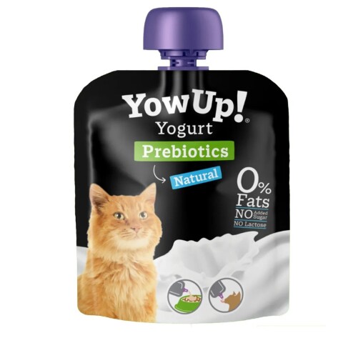 YOWUP YOGURT PARA GATOS 85 GRAMOS PREBIÓTICOS SABOR NATURAL