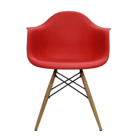 Sillas Eames con Apoyabrazos Rojo