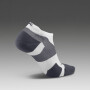 Vectr Light Cushion No Show Compression Socks - Unisex White/grey