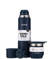 Kit Termo Acero Bala 750Ml + Mate Flap Opaco Azul
