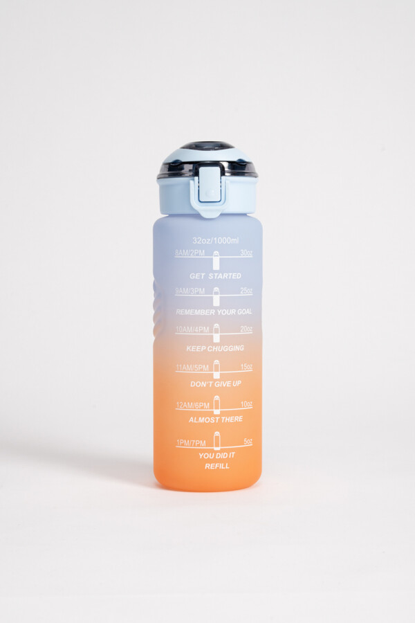 Botella degrade 1L Naranja