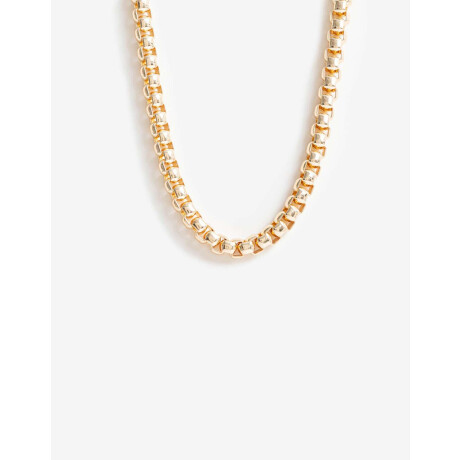 Collar Corto Metal Gold Dorado
